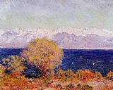 View of the Bay and Maritime Alps at Antibes